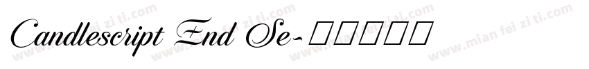 Candlescript End Se字体转换